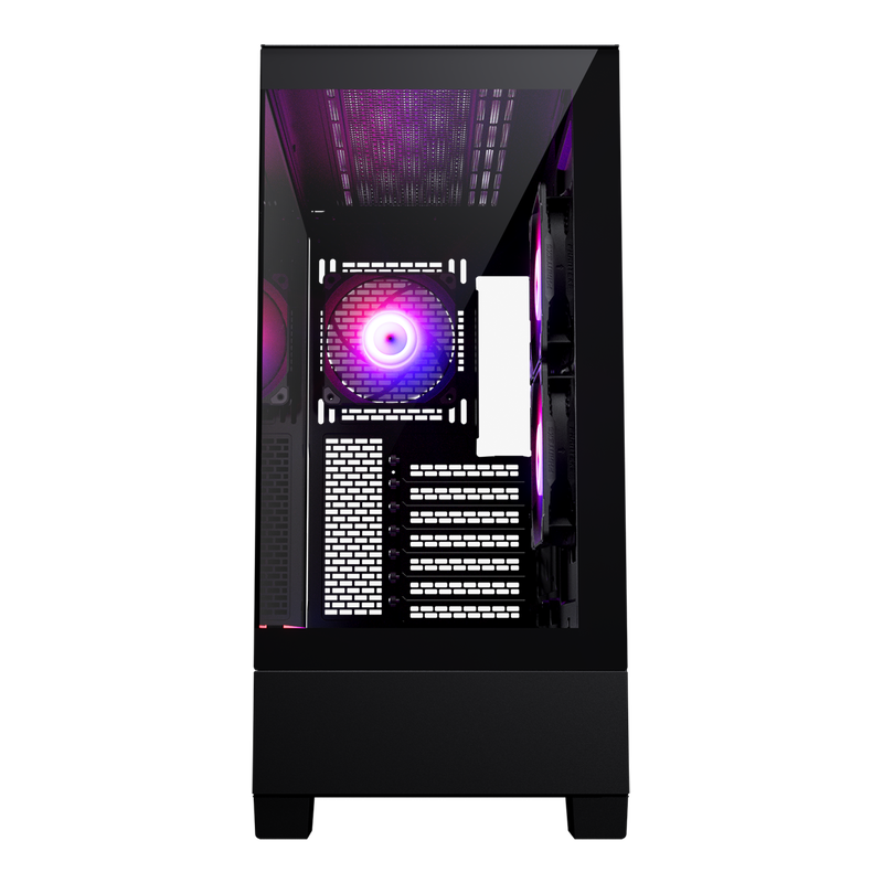 Phanteks XT View kabinett midtårn D-RGB herdet glass hvit - PHANTEKS