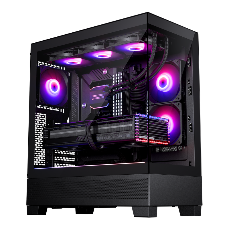 Phanteks XT View kabinett midtårn D-RGB herdet glass hvit - PHANTEKS
