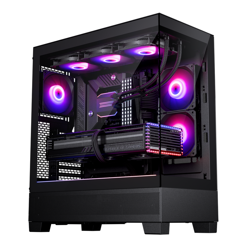 Phanteks XT View kabinett midtårn D-RGB herdet glass hvit - PHANTEKS