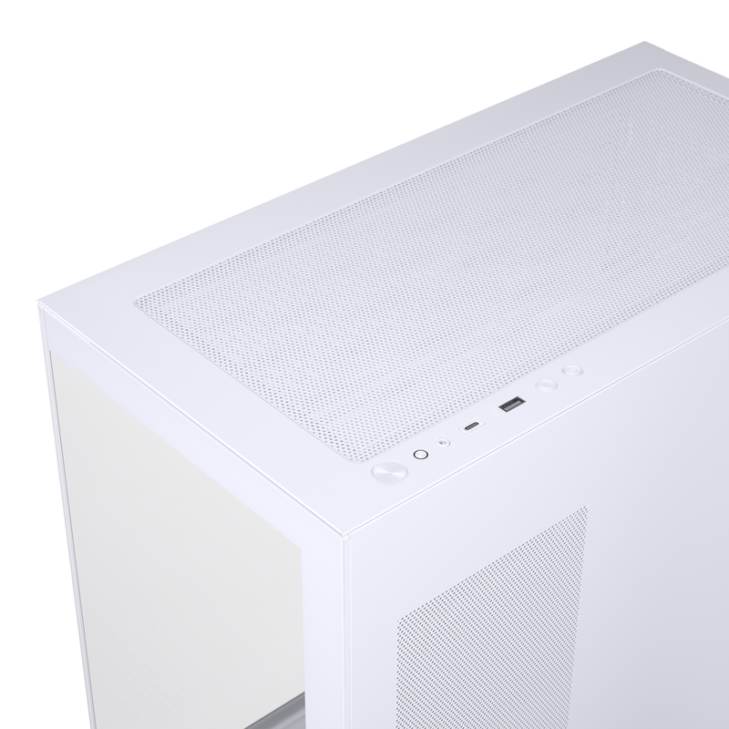 Phanteks XT View kabinett midtårn D-RGB herdet glass hvit - PHANTEKS
