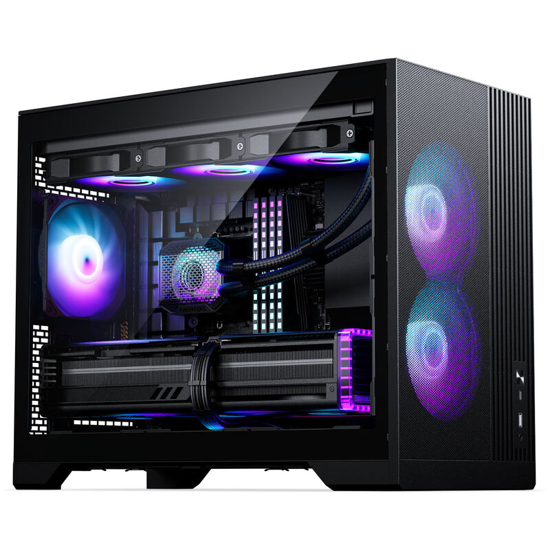 Phanteks XT M3 kabinett mATX herdet glass 3x 120 mm svart - Phanteks
