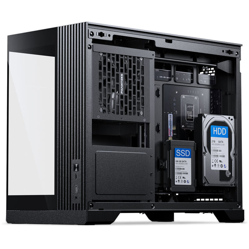 Phanteks XT V3 kabinett Micro-ATX herdet glass vifte - Phanteks