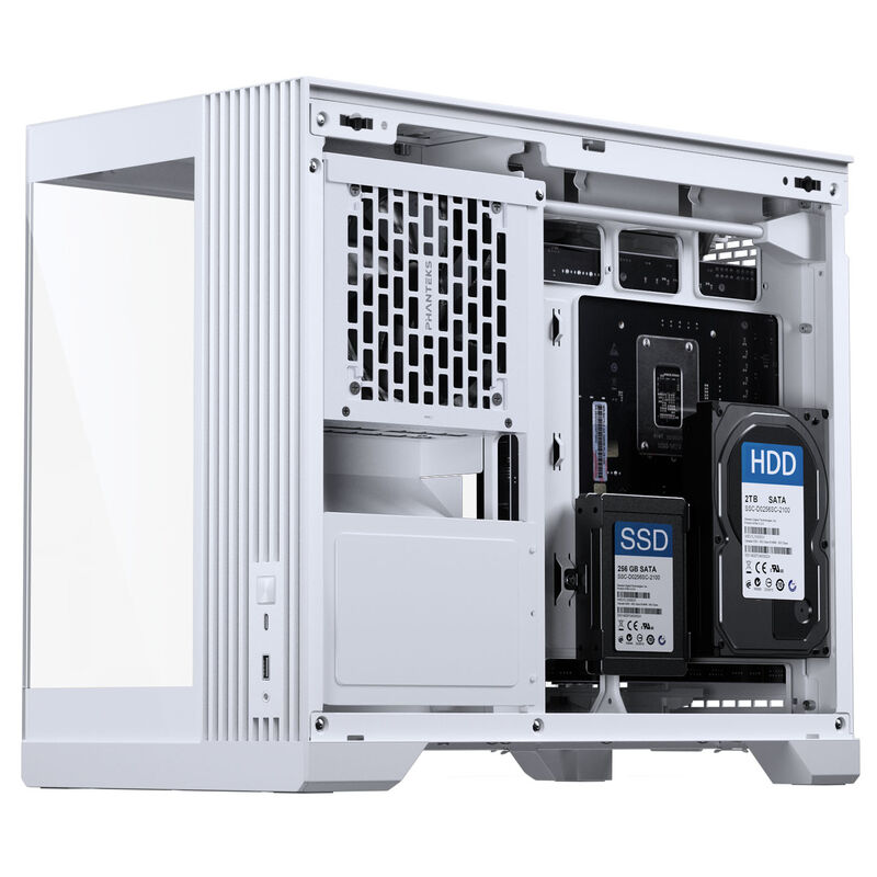 Phanteks XT V3 kabinett Micro-ATX herdet glass vifte - Phanteks