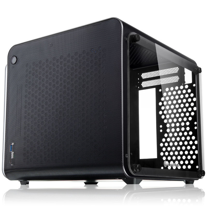 Raijintek METIS EVO TG Mini-ITX kabinett herdet glass sølv - Raijintek