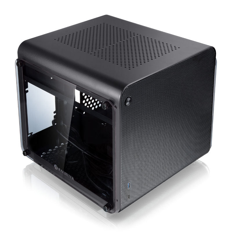 Raijintek METIS EVO TG Mini-ITX kabinett herdet glass sølv - Raijintek