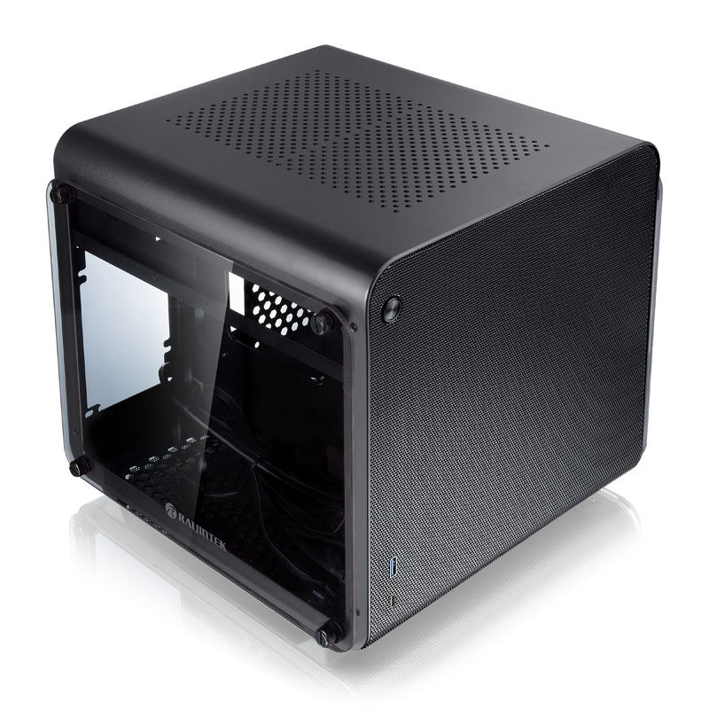 Raijintek METIS EVO TG Mini-ITX kabinett herdet glass sølv - Raijintek