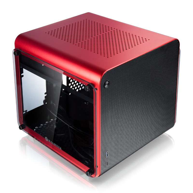 Raijintek METIS EVO TG Mini-ITX kabinett herdet glass sølv - Raijintek