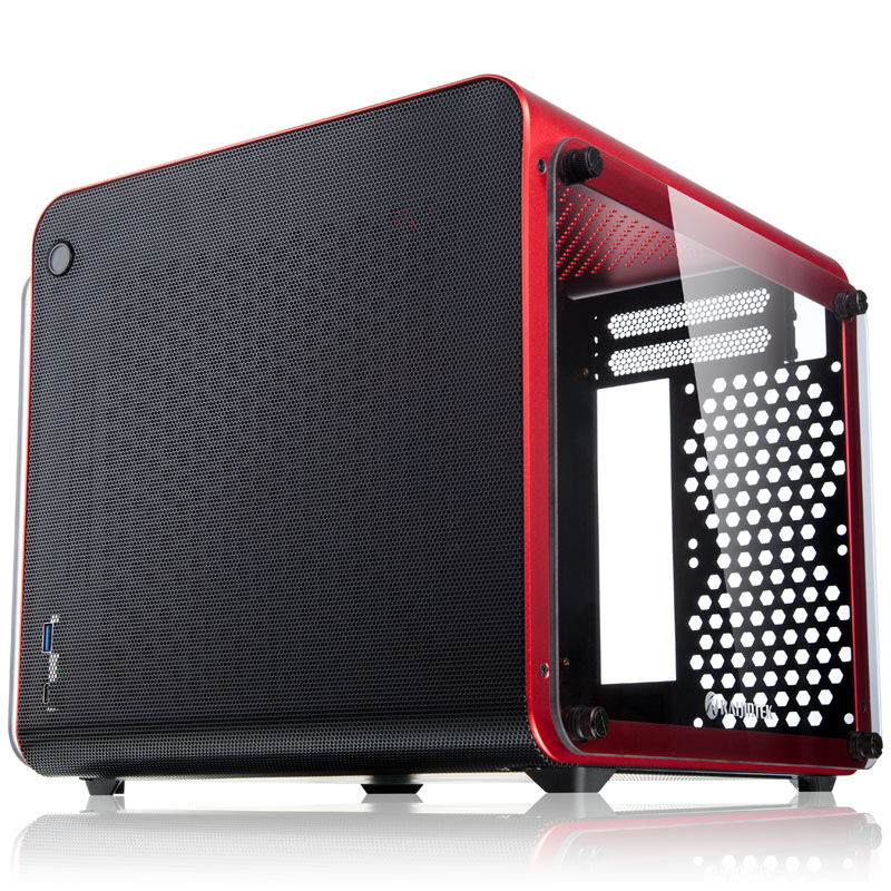 Raijintek METIS EVO TG Mini-ITX kabinett herdet glass sølv - Raijintek