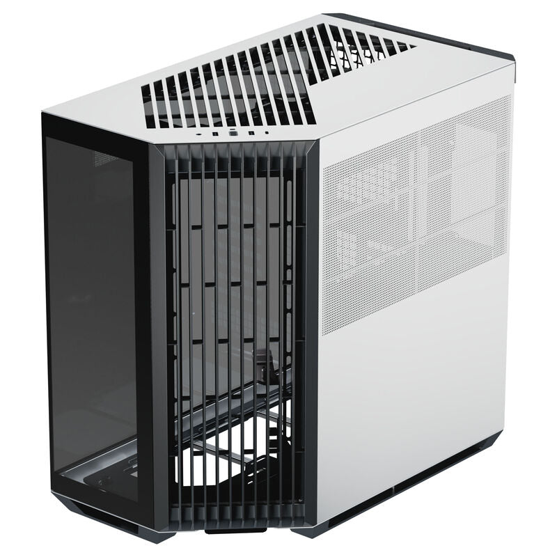 APNX V1 kabinett midtårn ATX herdet glass svart/hvit - APNX