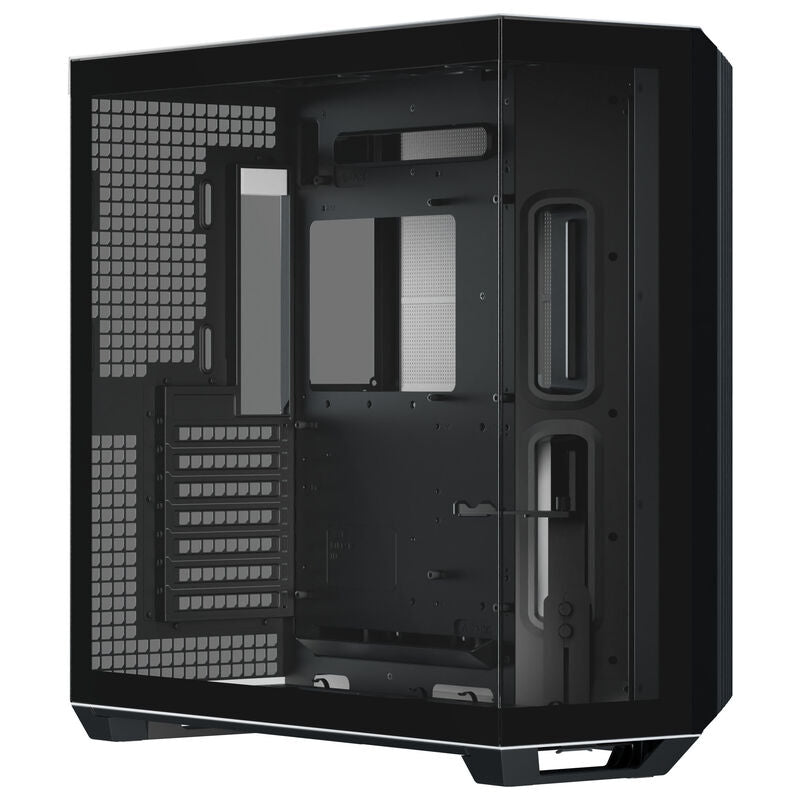 APNX V1 kabinett midtårn ATX herdet glass svart/hvit - APNX
