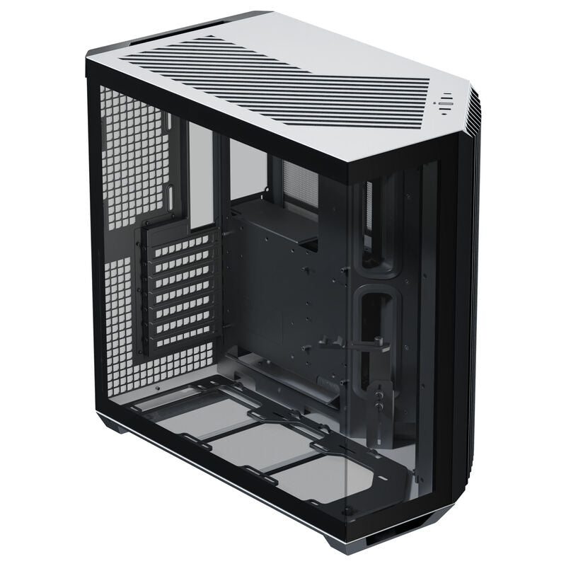 APNX V1 kabinett midtårn ATX herdet glass svart/hvit - APNX