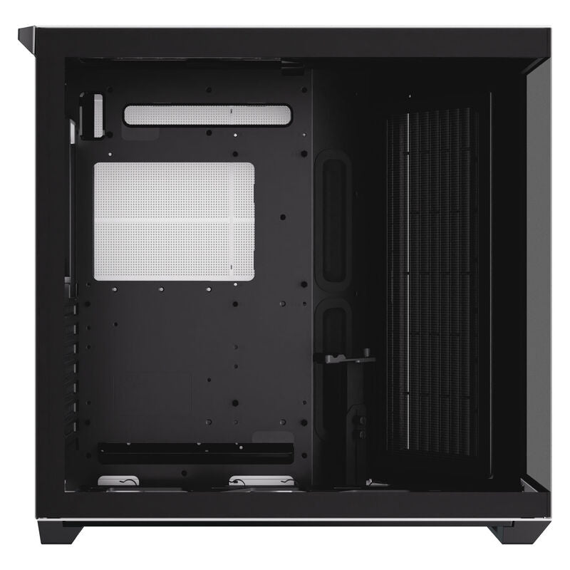 APNX V1 kabinett midtårn ATX herdet glass svart/hvit - APNX