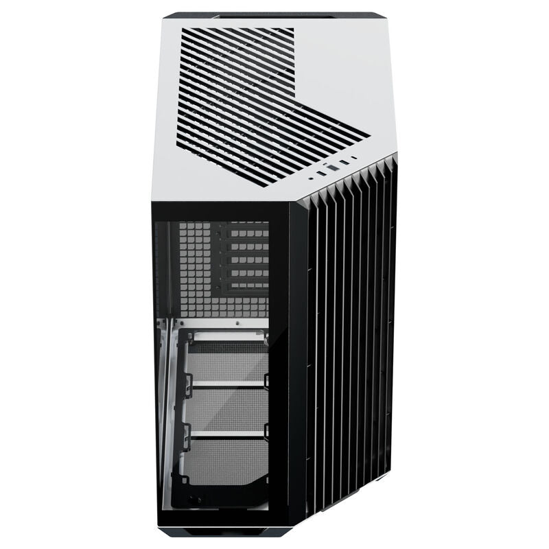 APNX V1 kabinett midtårn ATX herdet glass svart/hvit - APNX