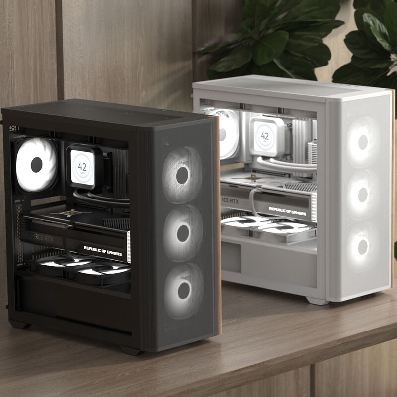Aerocool D501A kabinett midtårn ATX herdet glass ARGB svart - Aerocool