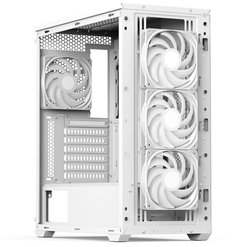 Aerocool D501A kabinett midtårn ATX herdet glass ARGB svart - Aerocool