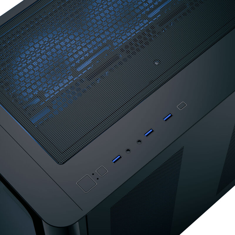Aerocool P500C kabinett midtårn ATX herdet glass ARGB svart - Aerocool