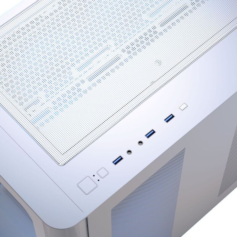Aerocool P500C kabinett midtårn ATX herdet glass ARGB svart - Aerocool