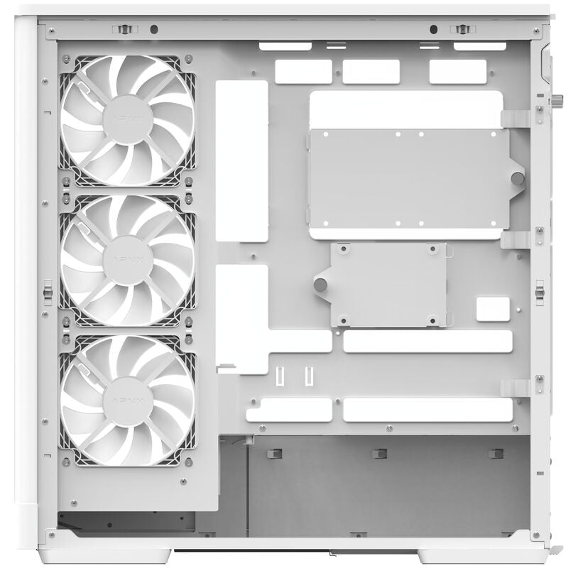 Aerocool P500A kabinett midtårn ATX herdet glass RGB hvit - Aerocool