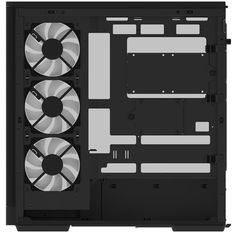 Aerocool P500A kabinett midtårn ATX herdet glass RGB hvit - Aerocool
