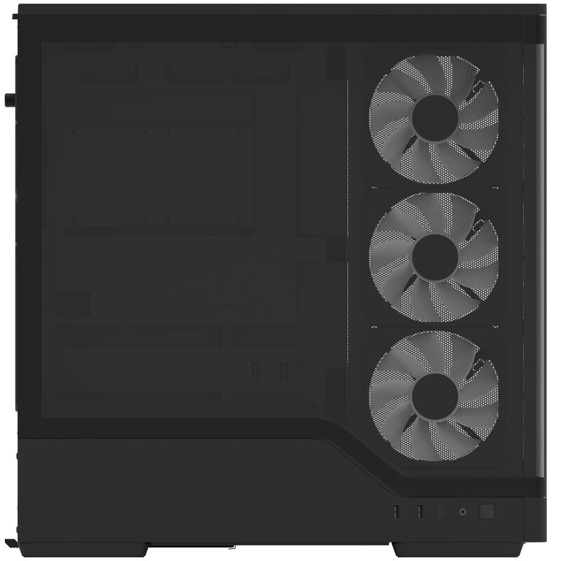 Aerocool P500A kabinett midtårn ATX herdet glass RGB hvit - Aerocool