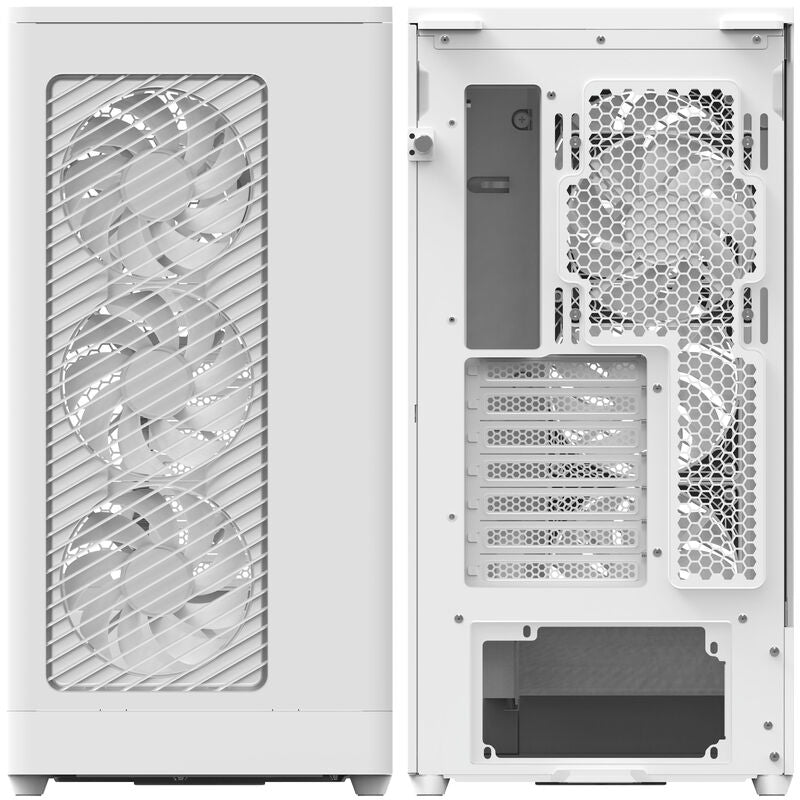 Aerocool D520A kabinett midtårn ATX herdet glass RGB hvit - Aerocool