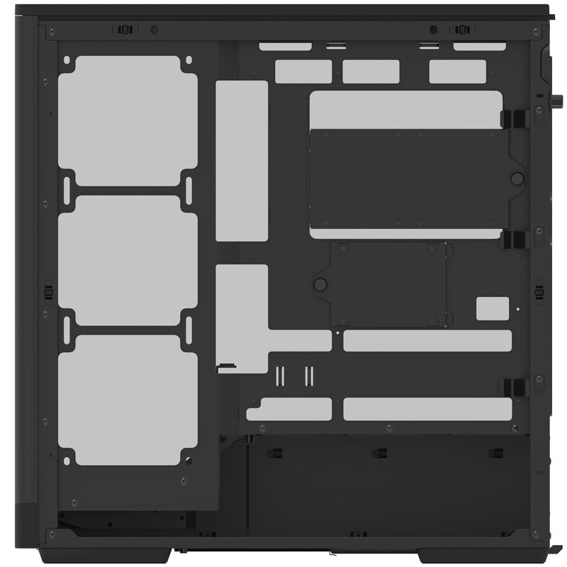 Aerocool D520A kabinett midtårn ATX herdet glass RGB hvit - Aerocool