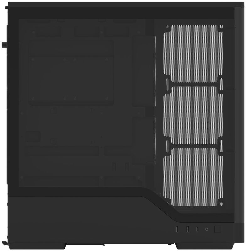 Aerocool D520A kabinett midtårn ATX herdet glass RGB hvit - Aerocool