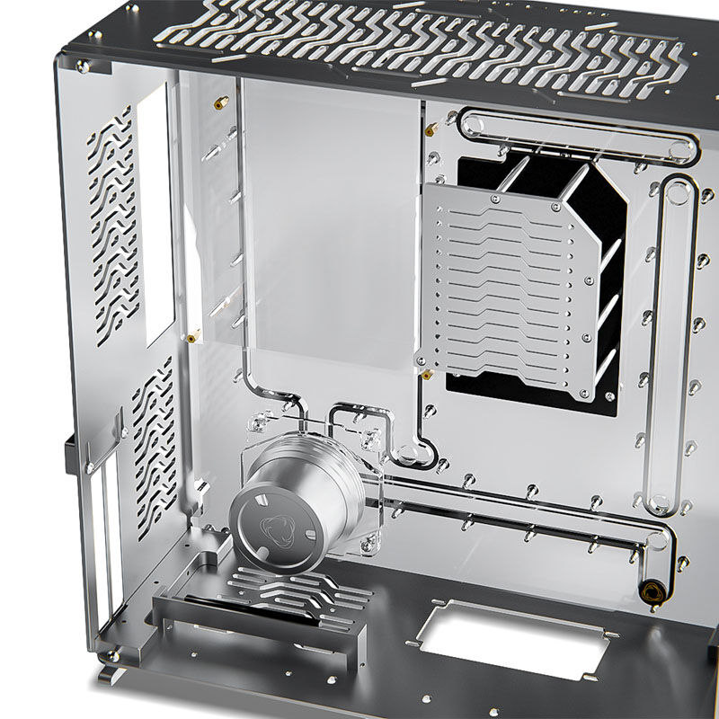 Singularity Computers Wraith ITX/DTX kabinett sølv - Singularity