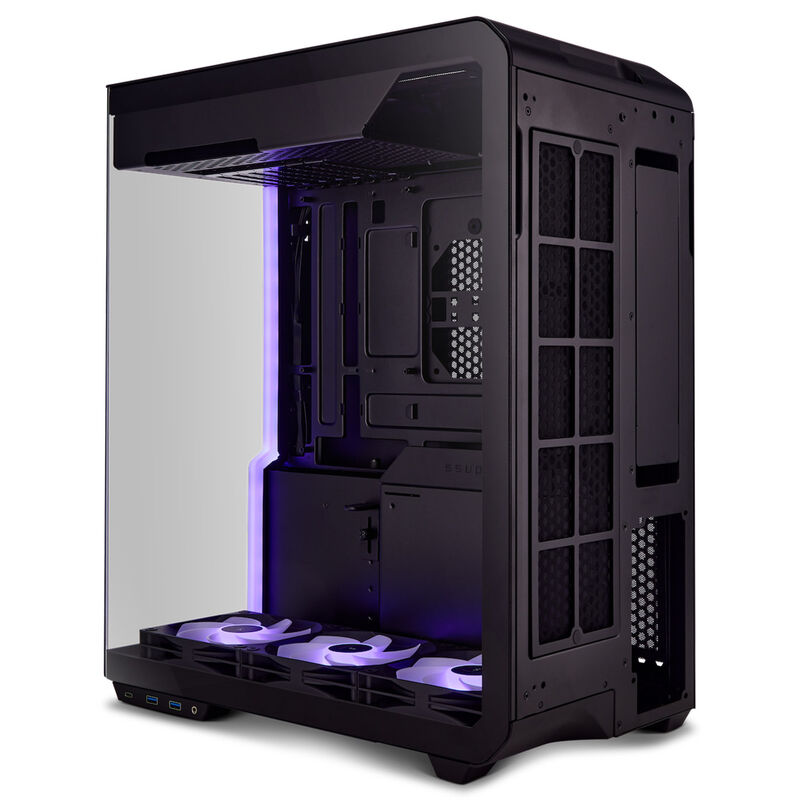 Ssupd Xhuttle kabinett midtårn ATX RGB herdet glass svart - Ssupd