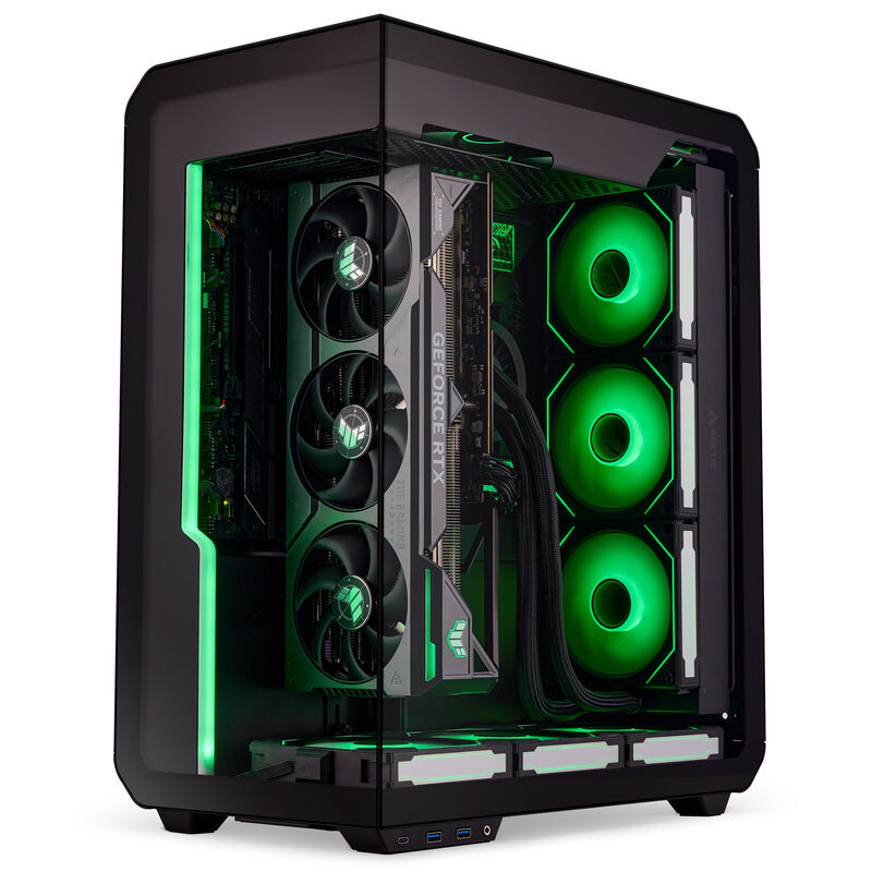 Ssupd Xhuttle kabinett midtårn ATX RGB herdet glass svart - Ssupd