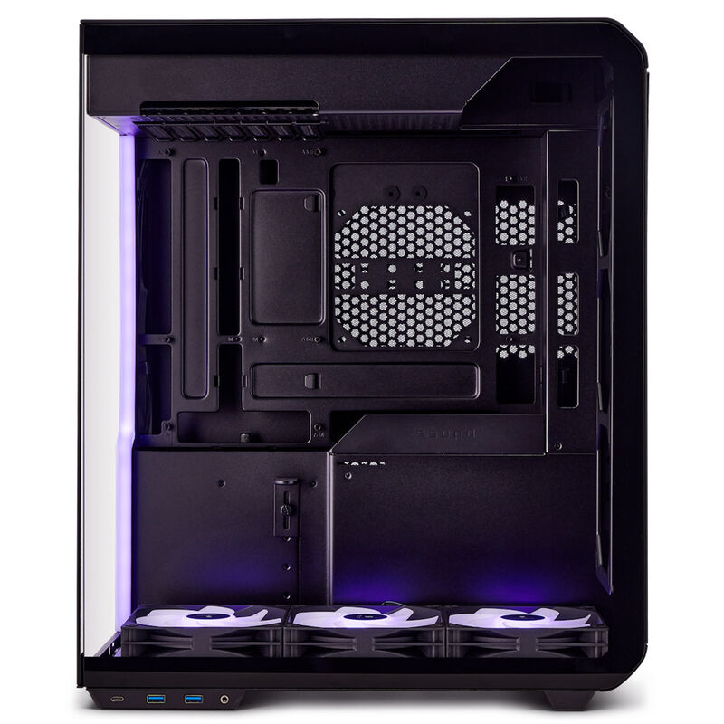 Ssupd Xhuttle kabinett midtårn ATX RGB herdet glass svart - Ssupd