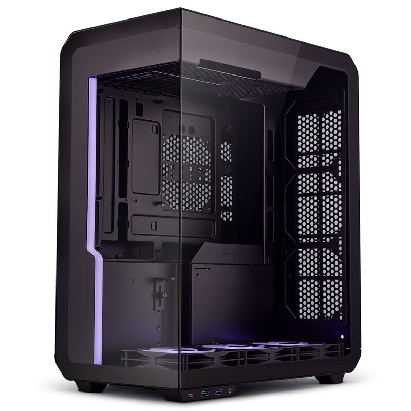 Ssupd Xhuttle kabinett midtårn ATX RGB herdet glass svart - Ssupd