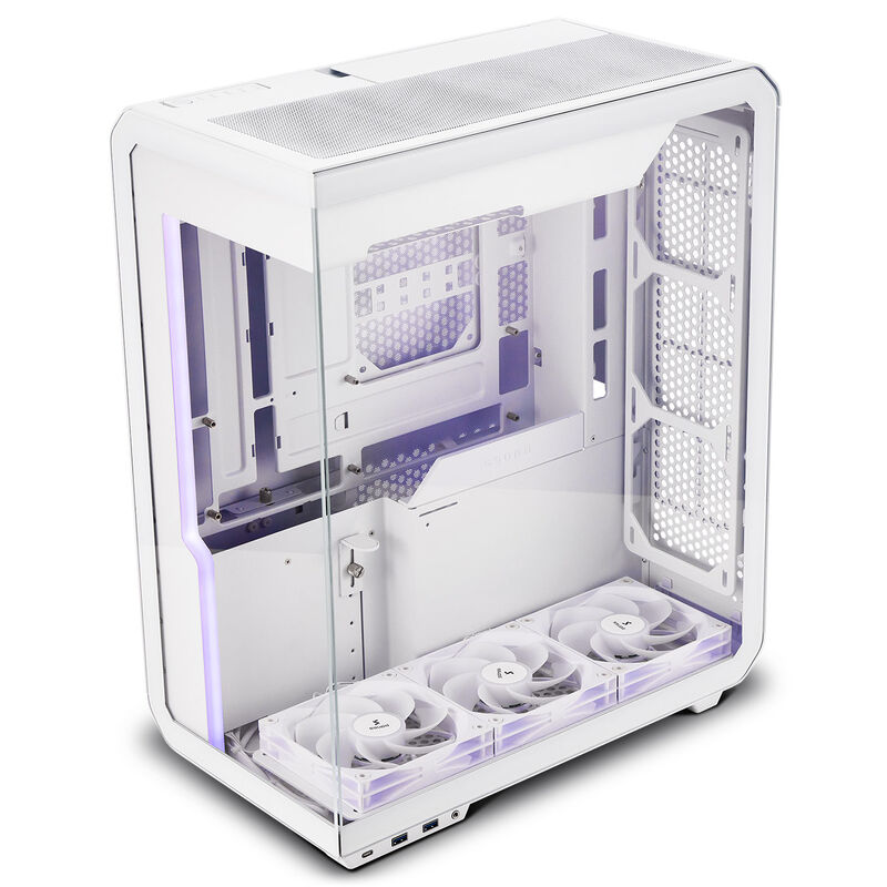 Ssupd Xhuttle kabinett midtårn ATX RGB herdet glass svart - Ssupd