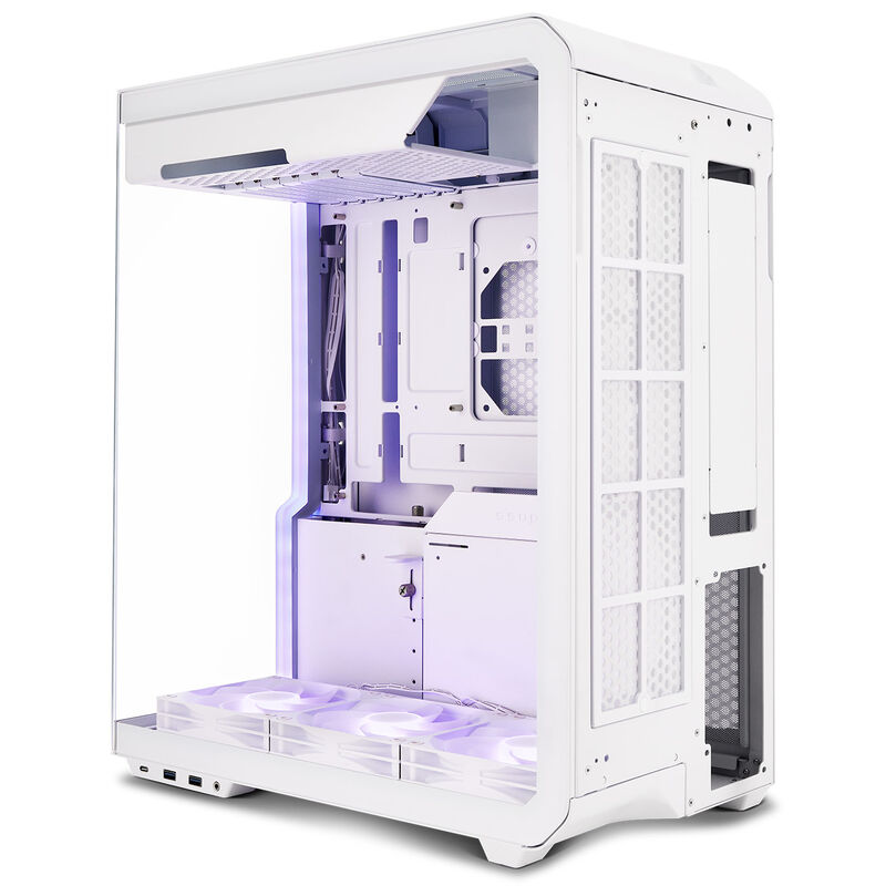 Ssupd Xhuttle kabinett midtårn ATX RGB herdet glass svart - Ssupd