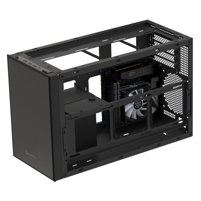 SilverStone SST-SG17B Micro-ATX kabinett minitårn svart - SilverStone