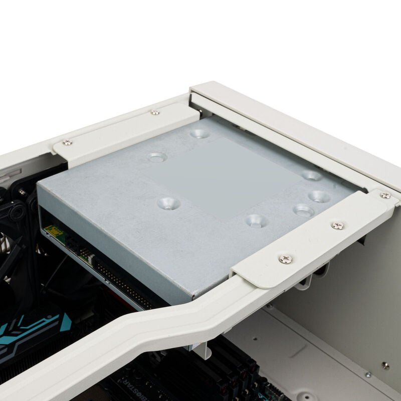 Silverstone FLP01 HTPC kabinett ATX/SSI-CEB retro hvit - Silverstone
