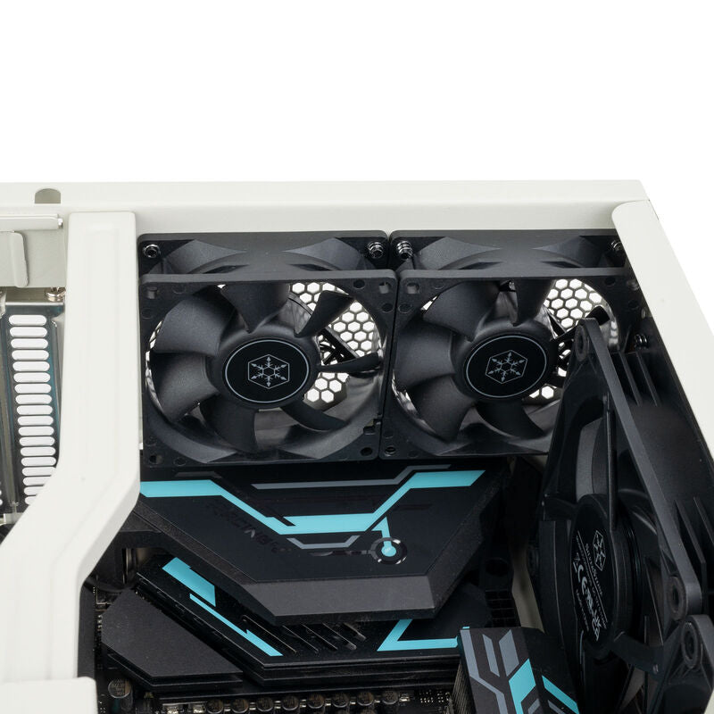 Silverstone FLP01 HTPC kabinett ATX/SSI-CEB retro hvit - Silverstone