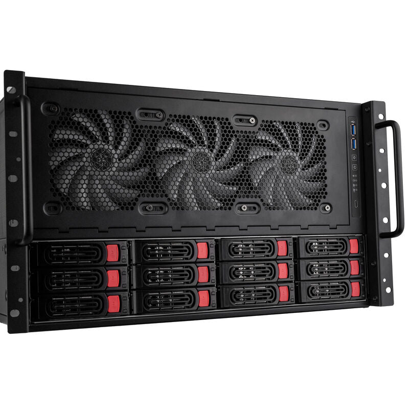 SilverStone RM61-312 rackmount-kabinett 6U 12-bay hot-swap - SilverStone