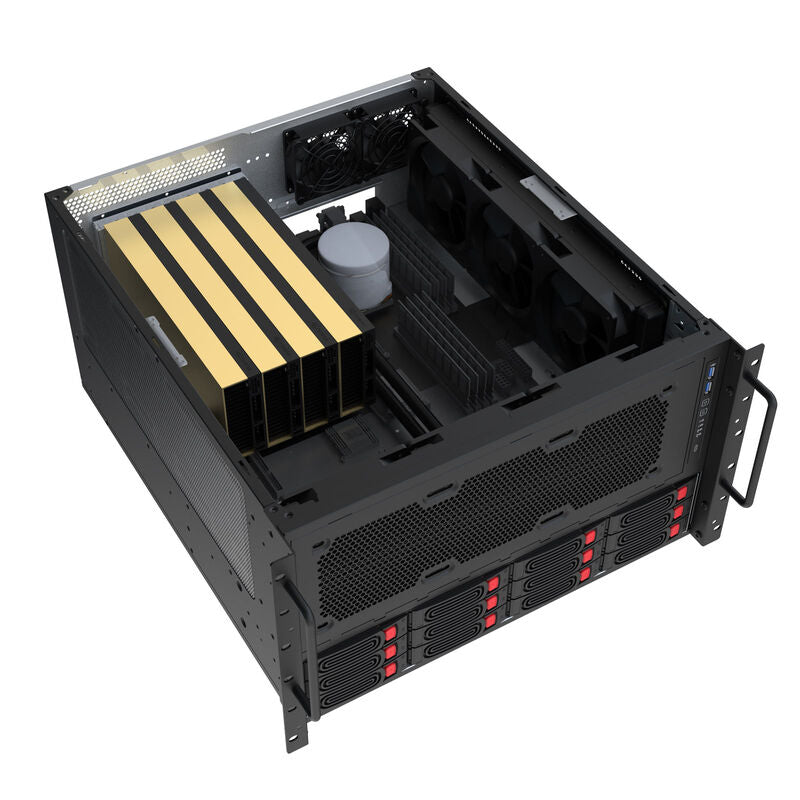 SilverStone RM61-312 rackmount-kabinett 6U 12-bay hot-swap - SilverStone