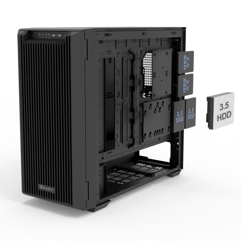 SilverStone CS383 NAS-kabinett 8-Bay Hot-Swap svart - SilverStone