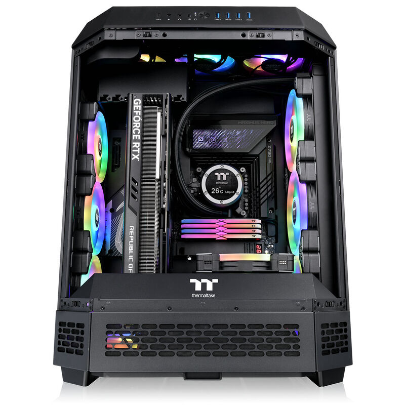 Thermaltake The Tower 600 kabinett midtårn ATX herdet glass - Thermaltake