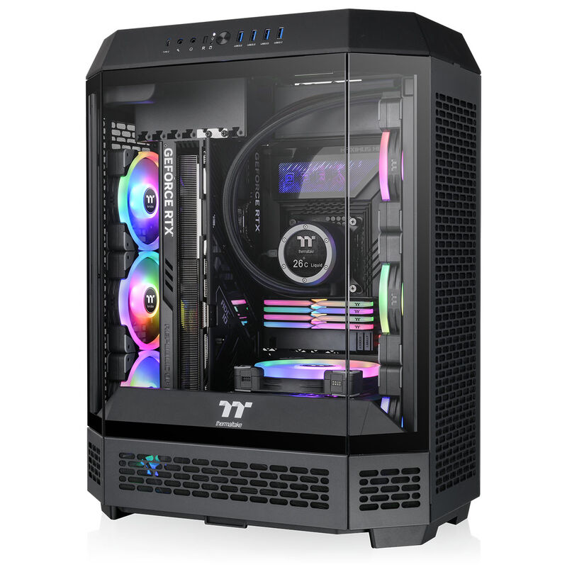 Thermaltake The Tower 600 kabinett midtårn ATX herdet glass - Thermaltake