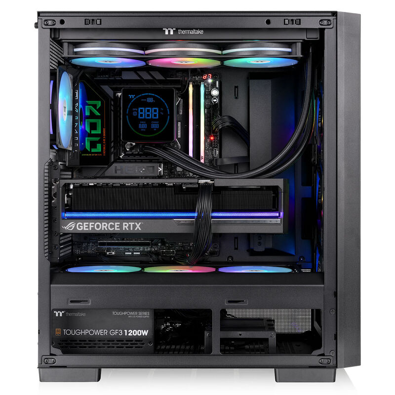 Thermaltake S380 TG ARGB kabinett midtårn ATX herdet glass - Thermaltake