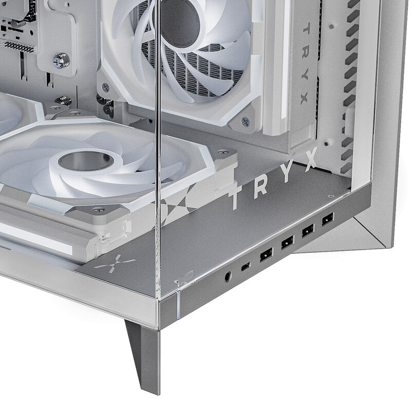 TRYX LUCA L70 kabinett midtårn E-ATX herdet glass svart - TRYX