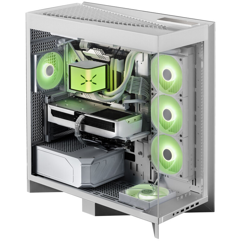 TRYX LUCA L70 kabinett midtårn E-ATX herdet glass svart - TRYX