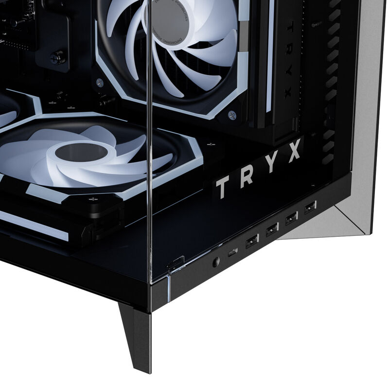 TRYX LUCA L70 kabinett midtårn E-ATX herdet glass svart - TRYX