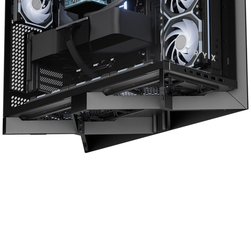 TRYX LUCA L70 kabinett midtårn E-ATX herdet glass svart - TRYX