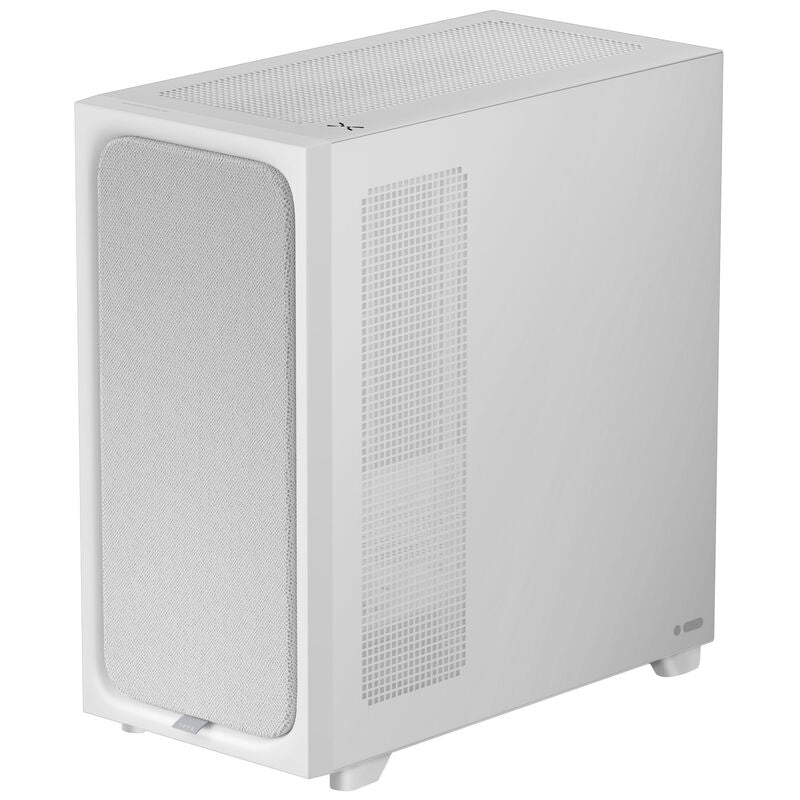 TRYX FLOVA F50 kabinett midtårn ATX herdet glass hvit - TRYX