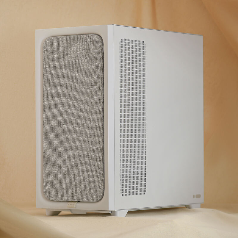 TRYX FLOVA F50 kabinett midtårn ATX herdet glass hvit - TRYX