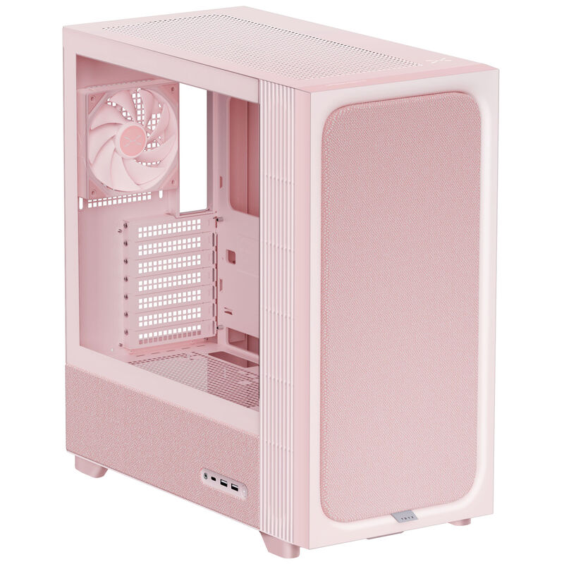 TRYX FLOVA F50 kabinett midtårn ATX herdet glass hvit - TRYX